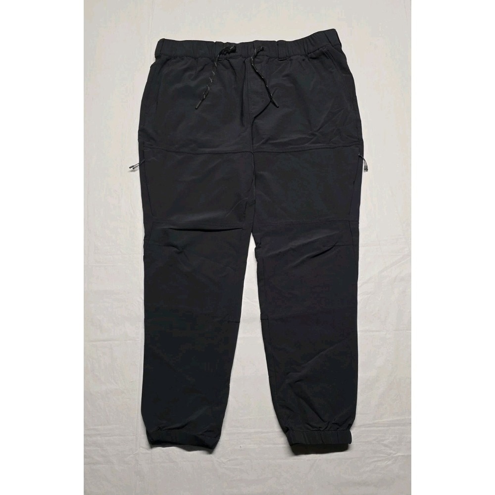 BYLT Premium Basics Tech Nylon Performance Joggers Mens Charcoal Black Sz XXL